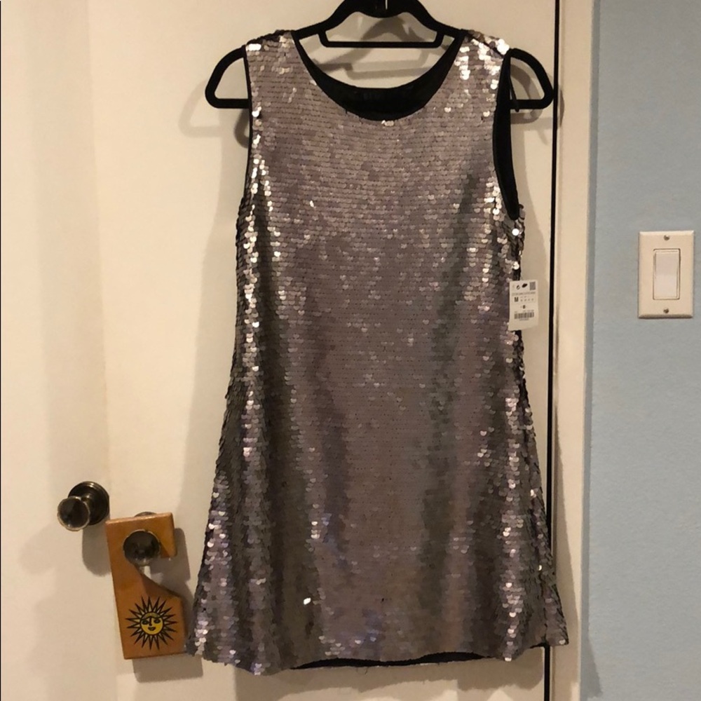 Zara sequin dress new with tags M